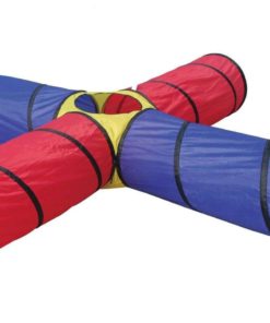 Poco Divo 4-Way Tunnel Pop-Up Fun Junction Set 8 Feet Toy Tent Kids Play Tube 6 182318846346 0 1