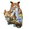 Bits And Pieces - 750 Piece Shaped Puzzle - The Watchers Owl - By Artist Jack.. 16 182318848891 0 1