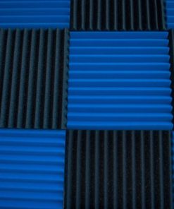 12 Pack- Ice Blue/Charcoal Acoustic Panels Studio Foam Wedges 1" X 12" X 12" 6 182318850874 2