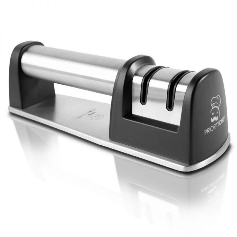 Prioritychef Knife Sharpener For Straight And Serrated Knives 2 Stage Diamond..