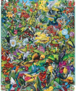 Alternative view of White Mountain Puzzles Hummingbirds - 1000 Piece Jigsaw Puzzle