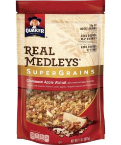 Quaker Real Medleys Super Grains Granola Cinnamon Apple 6 Count ( 11 Oz Pouch.. 18 182318858055 0 1