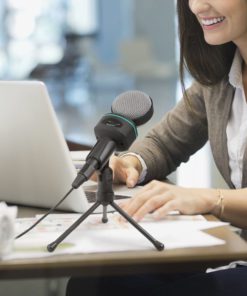 Aukey Condenser Microphone With Stand And Volume Control Broadcasting Recordi.. 12 182318858182 4