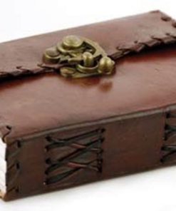 Small 1842 Poetry Leather Blank Book