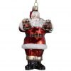Coca-Cola Kurt Adler Glass Santa Ornament 5-Inch 17 182321172455 0