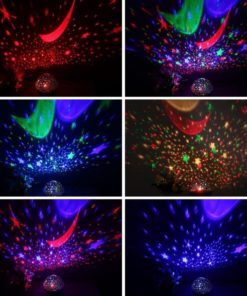 Wedna Novelty 360 Rotating Galaxy Night Light Romantic Cosmos Star Moon Sky P.. 8 182321176535 2