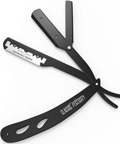 Straight Razor - Shaving Kit 100 Shark Razor Blades Single For Straight Edge .. 11 182321177918 2