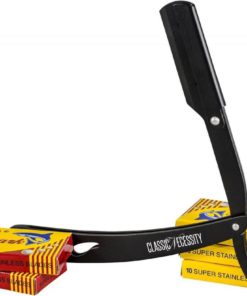 Straight Razor - Shaving Kit 100 Shark Razor Blades Single For Straight Edge .. 15 182321177918 6