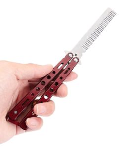 Home Kitty Folding Butterfly Knife Trainer No Offensive Blade Comb Knife Trai.. 7 182321179394 2