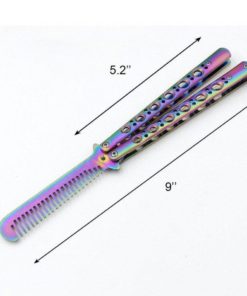 Alternative view of Riorand Comb Sports Rainbow Knife Handle Practice Trainer (Original)
