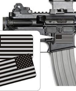 Pair - American Flags Black Ops Stealthy Vinyl Decals | Stickers Ar-15 Ar15 L..