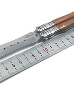 Icetek Sports Practice Balisong Butterfly Knife Trainer With Wooden Handle Ho.. 8 182321184817 2