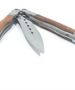 Icetek Sports Practice Balisong Butterfly Knife Trainer With Wooden Handle Ho.. 10 182321184817 4