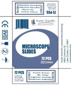 Karter Scientific 206A2 Microscope Slides Ground Edges Plain 90 Corners 3X1 (.. 5 182321185087 2