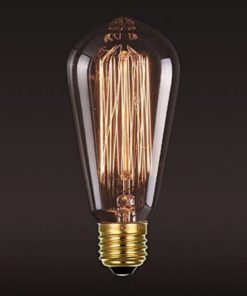 Edison Vintage Bulbs - 6 Pack - 60W Incandescent - Clear Glass - St64 Squirre.. 13 182321191189 5