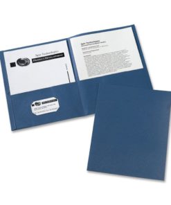 Avery Two-Pocket Folders Dark Blue Box Of 25 (47985)
