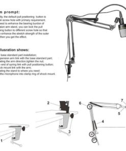 Neewer Microphone Suspension Boom Scissor Arm Stand 13 182321205134 5