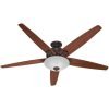 Hunter Fan Company 55042 Stockbridge 70-Inch Ceiling Fan With Five Walnut/Med..