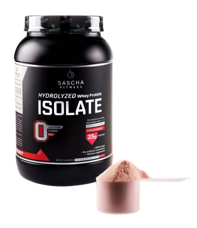 Sascha Fitness Hydrolyzed Whey Protein Isolate (2 Pounds Strawberry) .. - $64.95