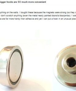 Super Strong 44 Pound Magnetic Hooks Set! 4 Pack With New And Improved Larger.. 11 182321211869 2