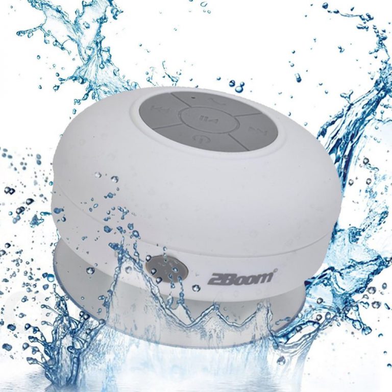 2Boom Aqua Jam Portable Bluetooth Wireless Water Resistant Shower Speaker Wit..