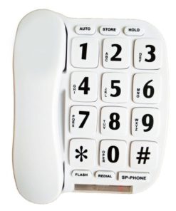 Leeker Lk-P011W Big Button Corded Phone For Elderly With Handsfree Speakerpho.. 6 182321215817 2
