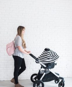 Baby Car Seat Cover Canopy And Nursing Cover Multi-Use Stretchy 3 In 1 Gift ".. 9 182321218458 2