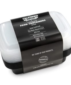 Alternative view of California Home Goods 1 Compartment Reusable Food Storage Containers With Lid..