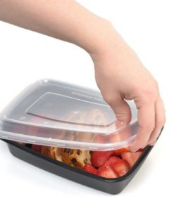 California Home Goods 1 Compartment Reusable Food Storage Containers With Lid.. 10 182321218674 3