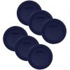 Pyrex Blue 2 Cup Round Storage Cover #7200-Pc For Glass Bowls 6-Pack 14 182321219435 0