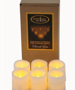 Festival Delights Battery Operated Candles 1.5X1.75 Inch Set Of 6 Non-Timer 7 182321219592 3