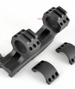 Alternative view of Green Blob Outdoors Tactical 1 Inch Black Cantilever Flat Top Dual Ring Scope..