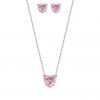 Swarovski Pink Attract Heart Set