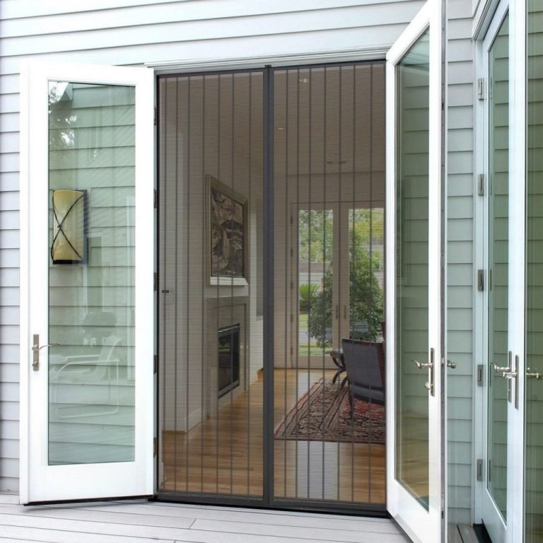 Planet Homeware Full Frame Heavy Duty Velcro Mesh Magnetic Screen Door Curtai..