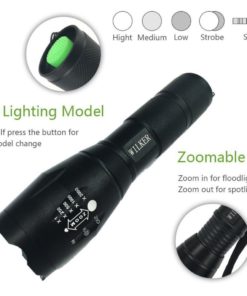 Alternative view of Wilker Cree Xml T6 1000 Lumens Super Bright Tactical Led Flashlight Kit With ..