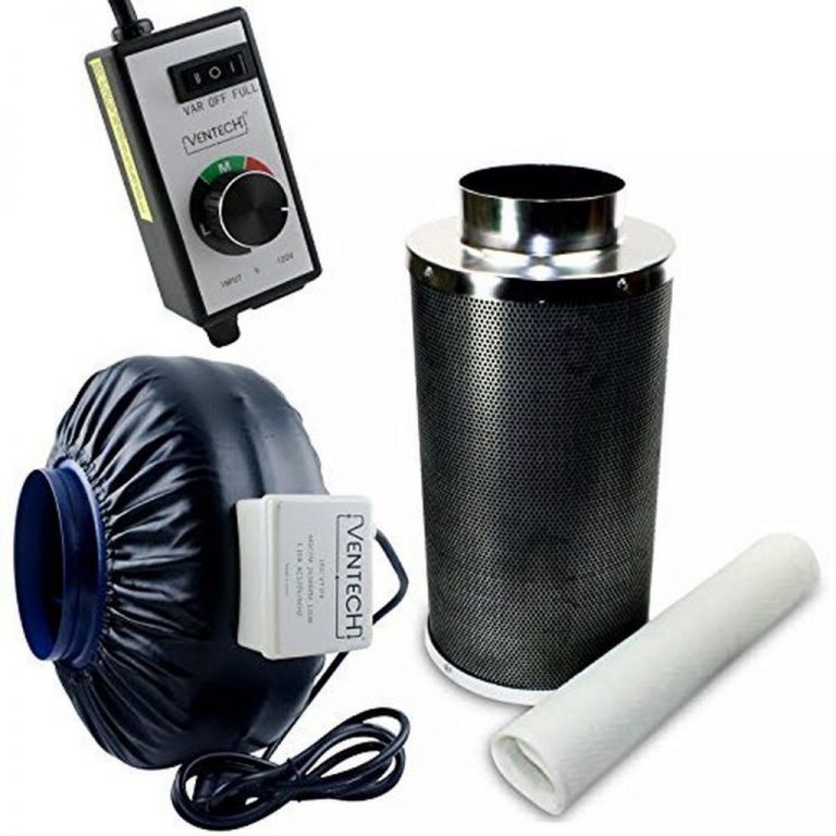 Ventech Vt If6+Cf6-B Inline Exhaust Blower Fan With Carbon Filter And Variabl..