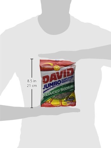 David Sunflower Jumbo Seeds Reduced Sodium 5.25 Ounce (Pack of 3) - $17.95