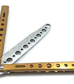 Alternative view of Golden Metal Practice Balisong Butterfly Knife Trainer