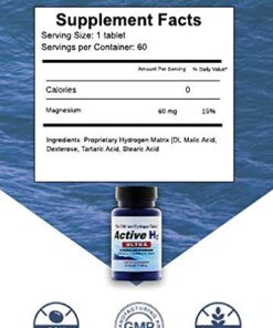 Purative Active H2 Ultra Molecular Hydrogen 460mg, 60 Tablets 1 Pack 15 411raoiOlnL