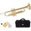 Mendini by Cecilio MTT-L Trumpet, Gold, Bb 15 412BMdhzN2FL