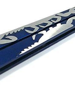 Alternative view of Deluxe Scorpion Metal Steel Practice Balisong Butterfly Knife Trainer
