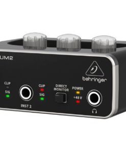 BEHRINGER Audio Interface, 1x XLR/TRS 1x 1/4" 2X RCA USB, Black, 1-Channel (UM2) 10 41El iDlmL