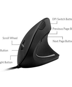 Alternative view of Anker Ergonomic Optical USB Wired Vertical Mouse 1000/1600 DPI, 5 Buttons CE100