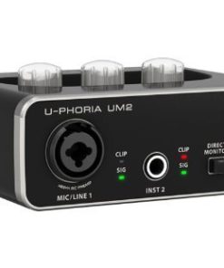 BEHRINGER Audio Interface, 1x XLR/TRS 1x 1/4" 2X RCA USB, Black, 1-Channel (UM2) 9 41Ft2mj75uL