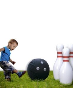 Kleeger Giant Bowling Game Set: Inflatable Bowling Ball and Pins - Outdoor & Indoor Fun For Children And Adults - Includes Air Pump 10 41IlLVWQrwL