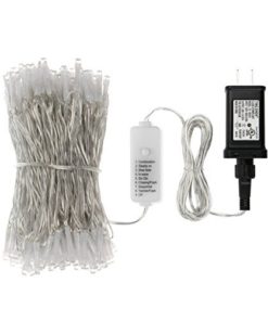 200 LED Indoor String Light with Remote and Timer on 69ft Clear String (8 Modes, Dimmable, Low Voltage Plug, Warm White) 200led 11 41TDBcaBt0L