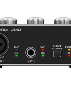 Alternative view of BEHRINGER Audio Interface, 1x XLR/TRS 1x 1/4" 2X RCA USB, Black, 1-Channel (UM2)
