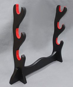 3 Layer Padded Protect Japanese Samurai Sword Katana Wakizashi Tanto Stand Holder Display Rack Support For All Sword 9 41eY nFMb8L