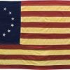 Tea Stain Aged Betsy Ross Colonial American Flag Stars Stripes Country Patriotic Primitive Décor