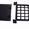 A29 Hardware 8 1/2 x 8 1/2 Inch Iron Speakeasy Door Grill/Grille with Viewing Door, Black Powder Coat Finish, Large Size Large_Black - $41.95